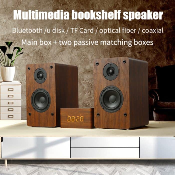 D1 Koaxialkarte Bluetooth-Desktop-Lautsprecher aus Holz – Bild 2