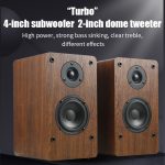 D1 Koaxialkarte Bluetooth-Desktop-Lautsprecher aus Holz – Bild 3