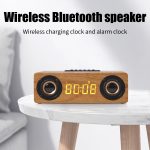 K1 Multifunktionaler Desktop-Bluetooth-Lautsprecher aus Holz, kabelloser Lautsprecher – Bild 4