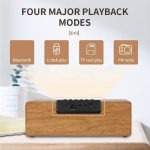 K1 Multifunktionaler Desktop-Bluetooth-Lautsprecher aus Holz, kabelloser Lautsprecher – Bild 6