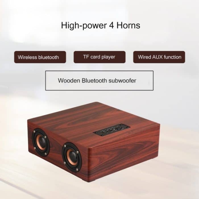 Q5 Heimcomputer-Fernseher, kabelloser Bluetooth-Lautsprecher aus Holz – Bild 2