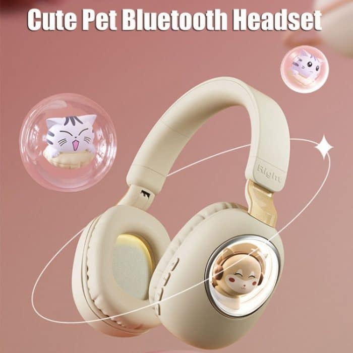 B4 RGB Cartoon Stereo Headset Drahtlose Bluetooth-Kopfhörer, Cat, Squirrel – Bild 5