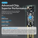 ORICO-USB3.1 Gen1 Typ-C 6 Gbit/s M.2 SATA SSD-Gehäuse – Bild 7