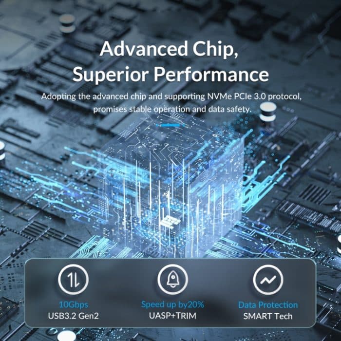 ORICO HM2-G2-BK M.2 NVMe SSD-Gehäuse, HM2-G2-BK – Bild 5