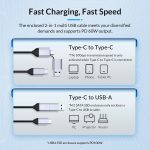 ORICO 10 Gbit/s USB3.2 Gen2 Typ-C M.2 NVMe/NGFF(SATA) Dual Protocol SSD-Gehäuse – Bild 6