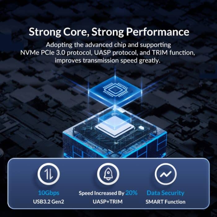 ORICO 10 Gbit/s M.2 NVMe SSD-Gehäuse – Bild 6