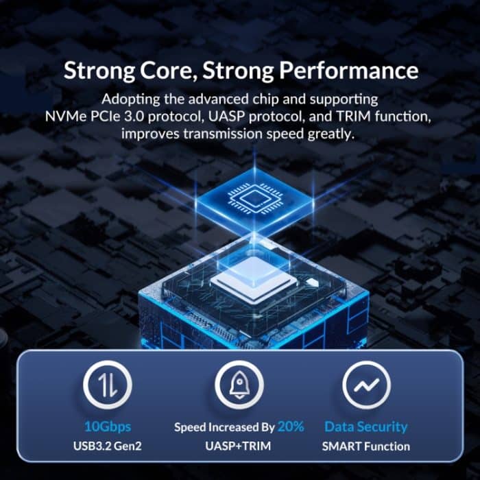ORICO 20 Gbit/s M.2 NVMESSD-Gehäuse – Bild 6