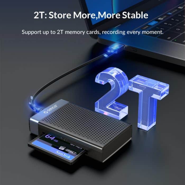 ORICO CL4T-A3 4-in-1-Multifunktionskartenleser mit gleichzeitigem USB 3.0, CL4T-A3 – Bild 8