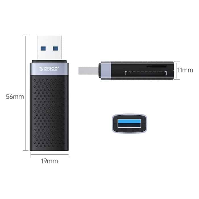 ORICO CS2T-A3 TF/SD Dual Port USB-A3.0 Dual Read Kartenleser, CS2T-A3 – Bild 2