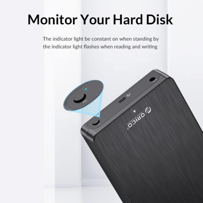 ORICO HM35C3 3,5 Zoll USB3.1 Gen1 Typ-C Festplattengehäuse, EU Plug, US Plug, UK Plug, AU Plug – Bild 7