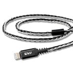 CVJ-CVM 8-adriges TC-versilbertes 3,5-mm-0,75-mm-MMCX-HIFI-Kopfhörer-Update-Kabel, With Mic, Without Mic