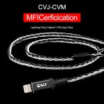 CVJ-CVM 8-adriges TC-versilbertes 3,5-mm-0,75-mm-MMCX-HIFI-Kopfhörer-Update-Kabel, With Mic, Without Mic – Bild 2