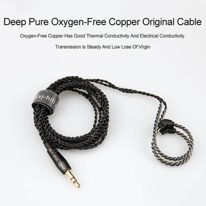 CVJ-V1 1,25 m langes, sauerstofffreies, versilbertes Kupfer-Upgrade-Kabel, For 0.75mm Earphones, With Mic, For 0.75mm Earphones, Without Mic, For 0.78mm Earphones, With Mic, For 0.78mm Earphones, Without Mic, For MMCX Earphones, With Mic... – Bild 2