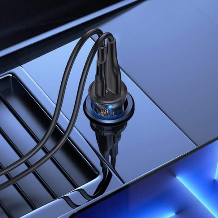 USAMS US-CC164 C32 30W transparentes Mini-Autoladegerät mit zwei Anschlüssen, C32 – Bild 7