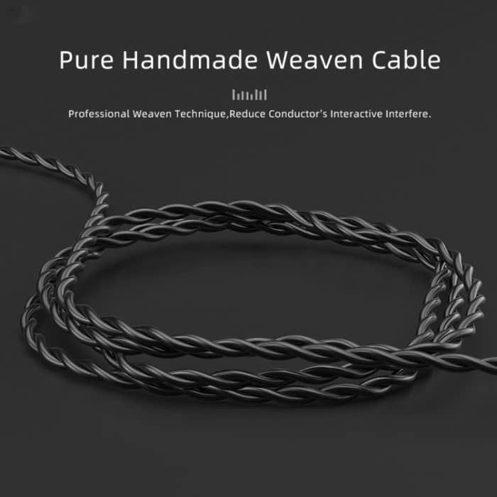 CVJ V2 1,25 m sauerstofffreies Kupfer Original 3,5 mm Winkelstück-Kopfhörerkabel, 0.75mm No Mic, 0.78mm No Mic, MMCX No Mic, 0.75mm with Mic, 0.78mm with Mic, MMCX with Mic – Bild 2