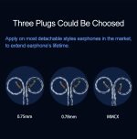 CVJ V3 1,2 m 16-adriges, versilbertes 3,5-mm-Kopfhörerkabel, 0.75mm, 0.78mm, MMCX – Bild 3