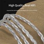 CVJ V7 1,25 m 4-adriges, versilbertes 3,5-mm-Winkel-Kopfhörerkabel, 0.75mm No Mic, 0.78mm No Mic, 2 Pin No Mic, 0.75mm with Mic, 0.78mm with Mic, 2 Pin with Mic – Bild 2