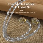 CVJ V7 1,25 m 4-adriges, versilbertes 3,5-mm-Winkel-Kopfhörerkabel, 0.75mm No Mic, 0.78mm No Mic, 2 Pin No Mic, 0.75mm with Mic, 0.78mm with Mic, 2 Pin with Mic – Bild 3