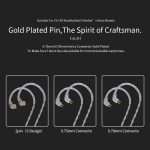 CVJ V7 1,25 m 4-adriges, versilbertes 3,5-mm-Winkel-Kopfhörerkabel, 0.75mm No Mic, 0.78mm No Mic, 2 Pin No Mic, 0.75mm with Mic, 0.78mm with Mic, 2 Pin with Mic – Bild 6