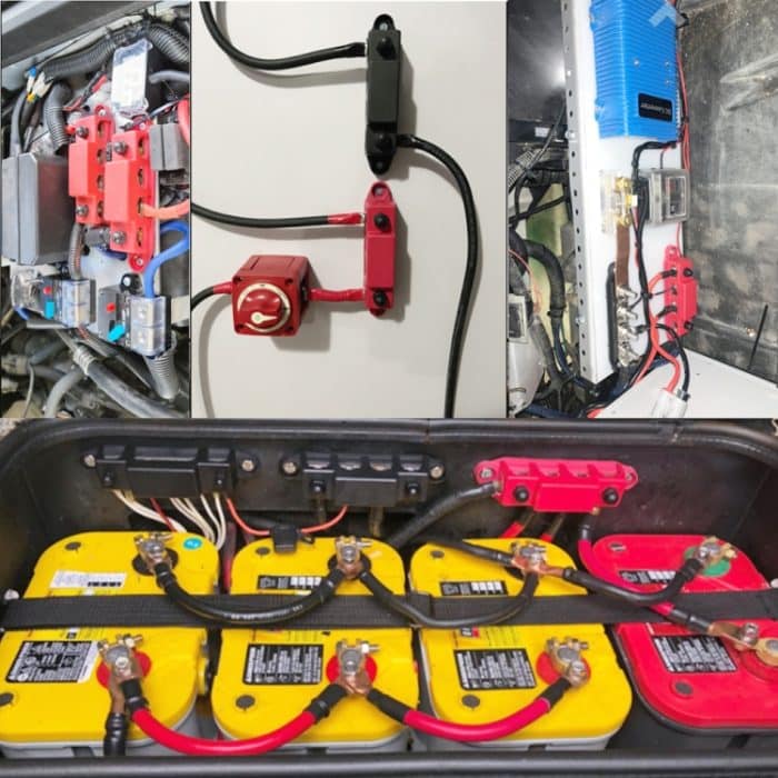 Hochstrom-Stromverteilungsklemmenblock für Wohnmobile mit Abdeckung, Black M8 Stud, Red M8 Stud, Black M10 Stud, Red M10 Stud, 1 Pair Black & Red M8 Stud, 1 Pair Black & Red M10 Stud – Bild 6