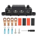 Hochstrom-Stromverteilungsklemmenblock für Wohnmobile mit Zubehör, Black M8 Stud with Accessories, Red M8 Stud with Accessories, Black M10 Stud with Accessories, Red M10 Stud with Accessories