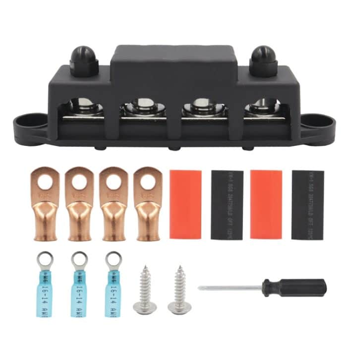 EDA003578401.jpg Hochstrom-Stromverteilungsklemmenblock für Wohnmobile mit Zubehör, Black M8 Stud with Accessories, Red M8 Stud with Accessories, Black M10 Stud with Accessories, Red M10 Stud with Accessories – Bild 1