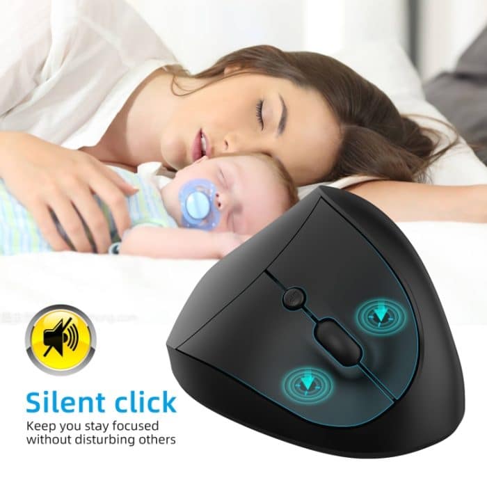 X10 2.4G kabellose vertikale ergonomische Gaming-Maus, X10 (Black), X10 (Grey) – Bild 6