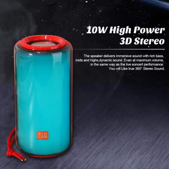 T&G TG639 10W tragbarer LED-Licht-TWS-Wireless-Bluetooth-Lautsprecher – Bild 7