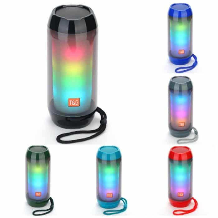 T&G TG643 Tragbarer, wasserdichter Subwoofer mit LED-Licht und kabelloser Bluetooth-Lautsprecher – Bild 2