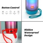 T&G TG643 Tragbarer, wasserdichter Subwoofer mit LED-Licht und kabelloser Bluetooth-Lautsprecher – Bild 4