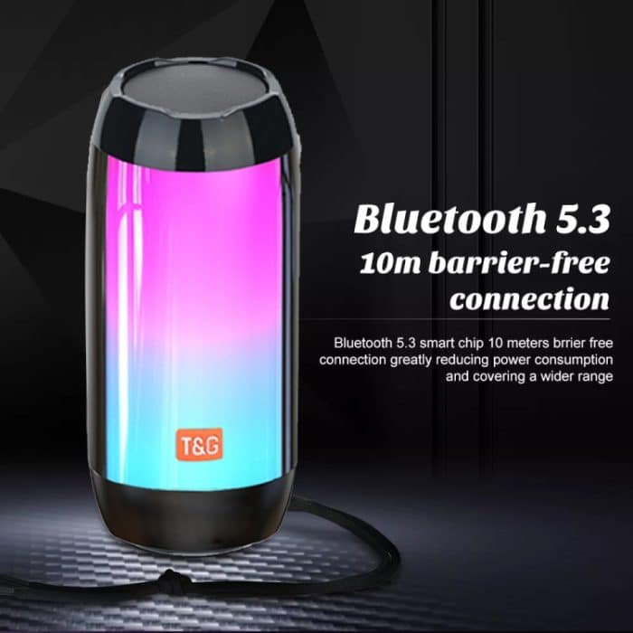 T&G TG643 Tragbarer, wasserdichter Subwoofer mit LED-Licht und kabelloser Bluetooth-Lautsprecher – Bild 7