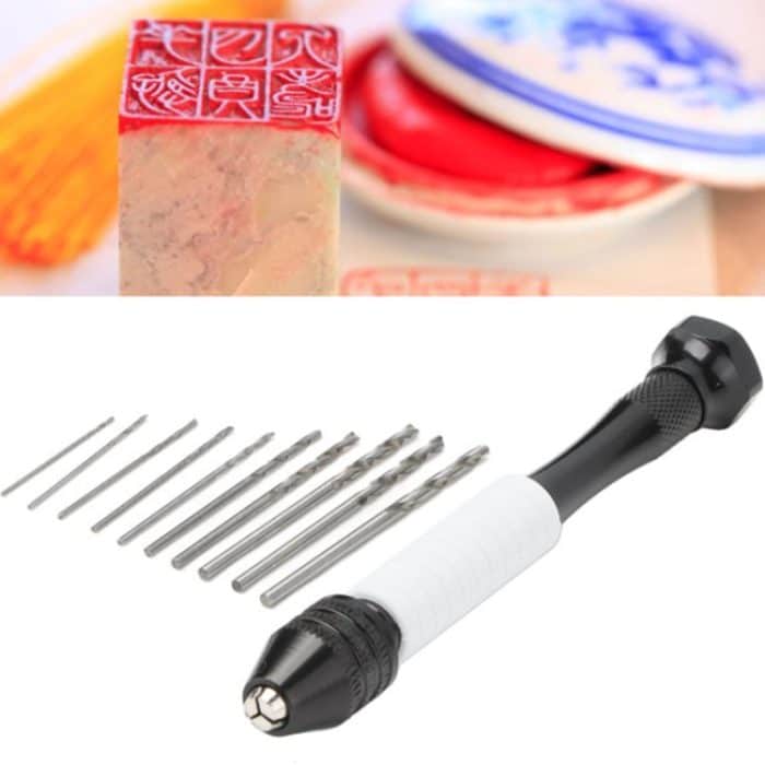 Präzisions-Schraubstock-Mini-Spiralbohrer-Handbohrer-Set, 8009, 8011 – Bild 7