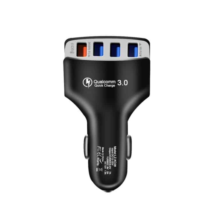EDA003616301A.jpg KC08 4-in-1-Zigarettenanzünder-Konvertierungsstecker, Multifunktions-USB-Auto-Schnellladegerät, KC08 (Black), KC08 (White) – Bild 1