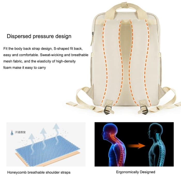 CADeN Multifunktionale Fotografie-Schultern, digitale Tasche, tragbarer Kamera-Rucksack, 28.5 x 14 x 42cm – Bild 5