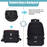 CADeN D30 Abnehmbarer Dual-Use-Rucksack für professionelle Spiegelreflexkameras, stoßfeste Taschen – Bild 2