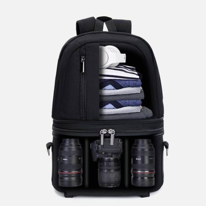 CADeN D30 Abnehmbarer Dual-Use-Rucksack für professionelle Spiegelreflexkameras, stoßfeste Taschen – Bild 4
