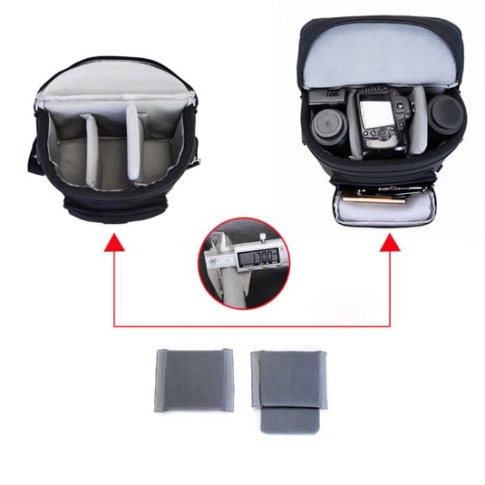 CADeN D30 Abnehmbarer Dual-Use-Rucksack für professionelle Spiegelreflexkameras, stoßfeste Taschen – Bild 5