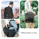 CADeN D30 Abnehmbarer Dual-Use-Rucksack für professionelle Spiegelreflexkameras, stoßfeste Taschen – Bild 10