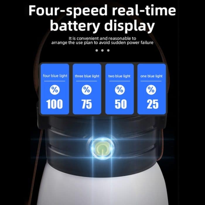 USB-Multifunktions-tragbare wiederaufladbare Solar-Notfall-Campinglampen-Taschenlampe, 1158 Black – Bild 3