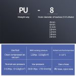 LAIZE 10 Stück gerader pneumatischer Schnellmontage-Anschluss aus PU-Kunststoff, PU-4, PU-6, PU-8, PU-10, PU-12, PU-14, PU-16 – Bild 4