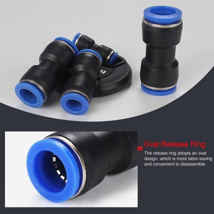LAIZE 10 Stück gerader pneumatischer Schnellmontage-Anschluss aus PU-Kunststoff, PU-4, PU-6, PU-8, PU-10, PU-12, PU-14, PU-16 – Bild 5