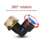 LAIZE-Außengewinde-Winkel-Pneumatik-Schnellkupplungsanschluss, PL14-02, PL14-03, PL14-04, PL16-02, PL16-03, PL16-04, PL16-06 – Bild 3