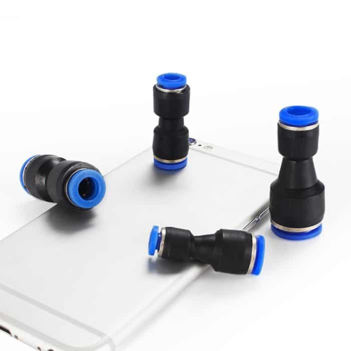 LAIZE 10 Stück Kunststoff-Reduzierstück, gerader pneumatischer Schnellmontage-Anschluss, PG6-4, PG8-4, PG8-6, PG10-6, PG10-8, PG12-8, PG12-10, PG16-12 – Bild 2