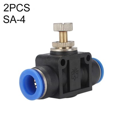 LAIZE Rohrdrosselventil-Schnellmontage-Pneumatikanschluss, SA-4 (2pcs), SA-6 (2pcs), SA-8, SA-10, SA-12