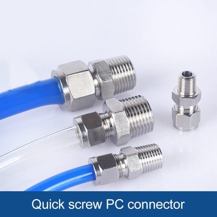 LAIZE 10 Stück vernickeltes Kupfer, pneumatischer Schnellmontage-Anschluss, PC4-M5 (10pcs), PC4-01 (10pcs), PC4-02 (10pcs), PC6-M5 (10pcs), PC6-01 (10pcs), PC6-02 (10pcs), PC6-03 (2pcs), PC6-04 (2pcs), PC8-01 (10pcs), PC8-02 (10pcs), PC8-03 (2pcs)... – Bild 7