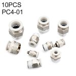 LAIZE 10 Stück PC gerader pneumatischer Schnellmontage-Anschluss, PC4-01 (10pcs), PC4-02 (10pcs), PC4-M5 (10pcs), PC6-01 (10pcs), PC6-02 (10pcs), PC6-03 (2pcs), PC6-04, PC6-M5 (10pcs), PC8-01 (10pcs), PC8-02 (10pcs), PC8-03 (2pcs), PC8-04, PC10-01 (2pc...