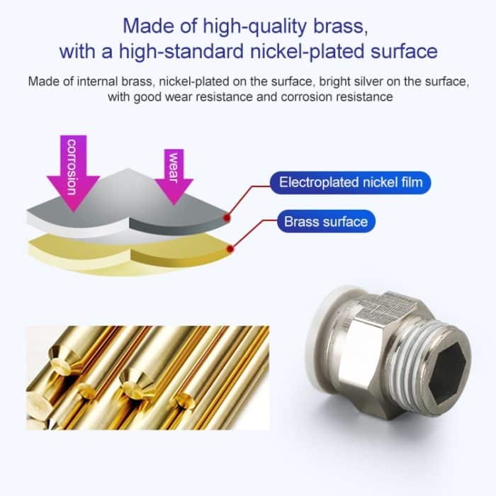 LAIZE 10 Stück PC gerader pneumatischer Schnellmontage-Anschluss, PC4-01 (10pcs), PC4-02 (10pcs), PC4-M5 (10pcs), PC6-01 (10pcs), PC6-02 (10pcs), PC6-03 (2pcs), PC6-04, PC6-M5 (10pcs), PC8-01 (10pcs), PC8-02 (10pcs), PC8-03 (2pcs), PC8-04, PC10-01 (2pc... – Bild 3