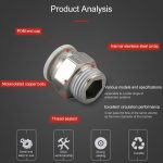 LAIZE 10 Stück PC gerader pneumatischer Schnellmontage-Anschluss, PC4-01 (10pcs), PC4-02 (10pcs), PC4-M5 (10pcs), PC6-01 (10pcs), PC6-02 (10pcs), PC6-03 (2pcs), PC6-04, PC6-M5 (10pcs), PC8-01 (10pcs), PC8-02 (10pcs), PC8-03 (2pcs), PC8-04, PC10-01 (2pc... – Bild 6