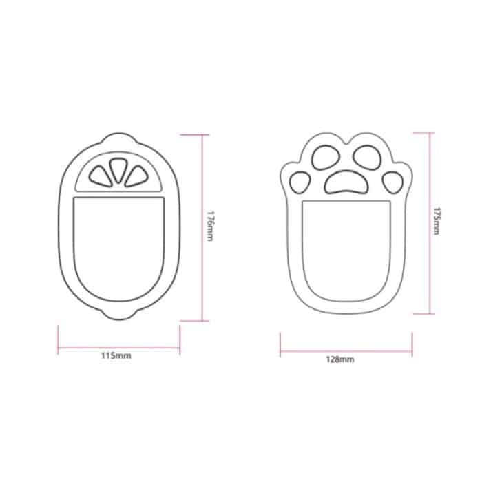 Wand-Toilettenartikel-Regal aus Silikon mit freier Installation, Cat Paw, Bear Paw – Bild 2