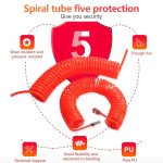 LAIZE Kompressorluft Flexibles PU-Federrohr mit Anschluss, 8x5mm, 3m, with Connector, 8x5mm, 6m, with Connector, 8x5mm, 9m, with Connector, 8x5mm, 12m, with Connector, 8x5mm, 15m, with Connector, 10x6.5mm, 6m, with Connector, 10x6.5mm, 9m, with Connect... – Bild 2